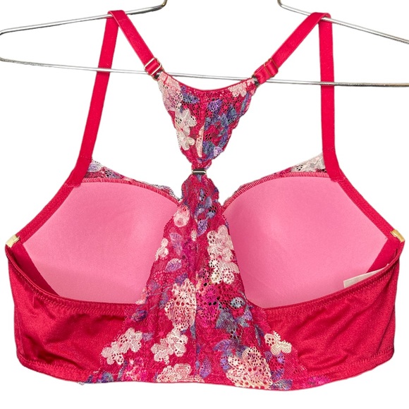 Red Push Up 36C Lace Bra - Picture 3 of 4